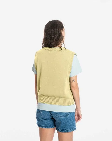 MATONA Matona Weste | Boxy Knit Vest | aus Bio-Baumwolle | GOTS-zertifiziert, Vanilla, – Produktbild 2 von 4