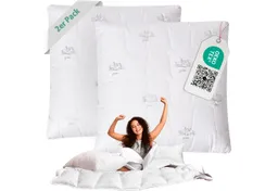 SEI Design Kopfkissen Kopfkissen Kissen Mirkofaser Seitenschläferkissen [ 2-er Pack ], Füllung: 650g luxuriöse Mikrofaser, Bezug: Mikrofaser gesteppt, Seitenschläfer, Bauchschläfer, Rückenschläfer, Kissen, Avegane Alternative zu Daunenkissen – Produktbild 1 von 1