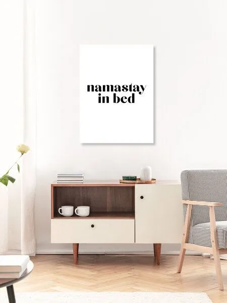 Photocircle Photocircle Poster / Leinwandbild - Namastay in Bed – Produktbild 3 von 8
