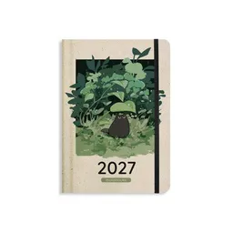matabooks® matabooks® Kalender 2027 A5 Diary aus Süßgraspapier mit Graspapier-Cover – Jahresplaner Samaya – Farbe: Rainy Green – Produktbild 1 von 1
