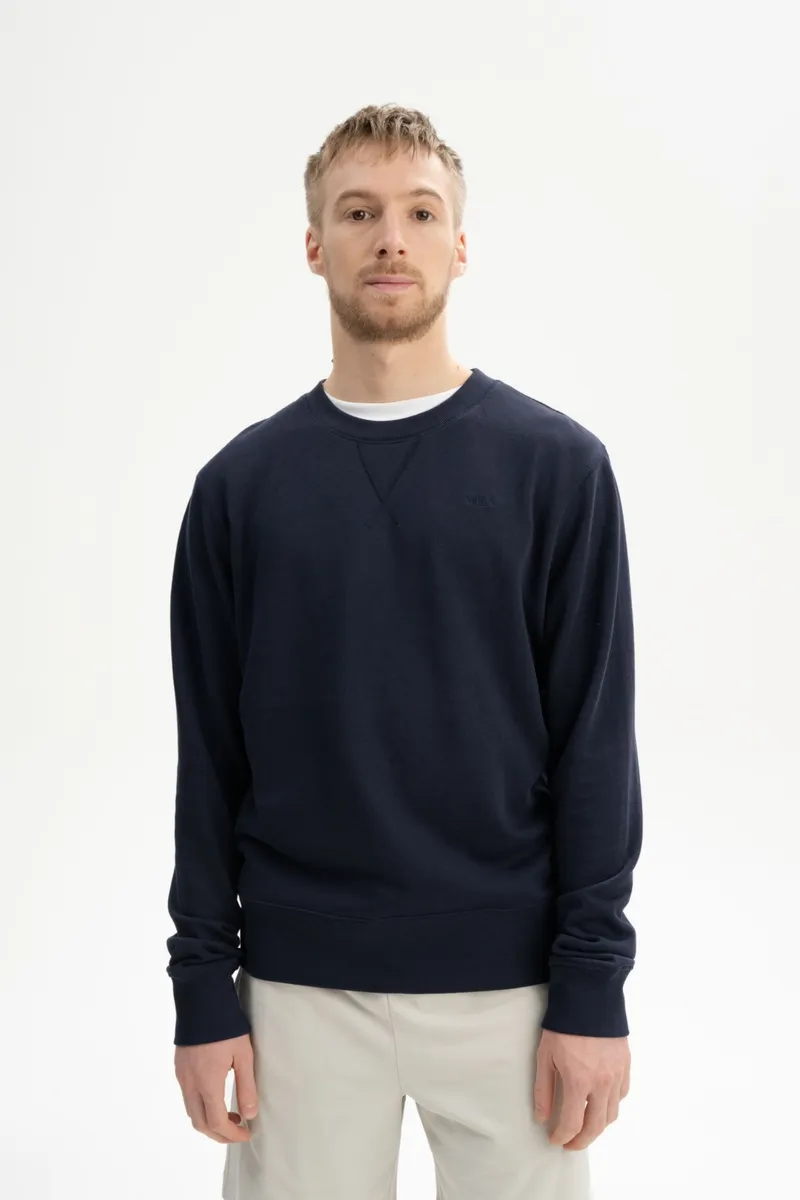 MELA MELA Herren vegan Sweatshirt Adil Marineblau, Extra dunkelblau, – Produktbild 2 von 2