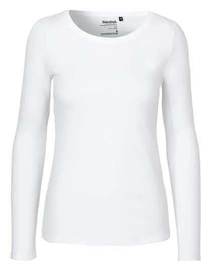 Neutral Damen Longsleeve, White, – Produktbild 1 von 1