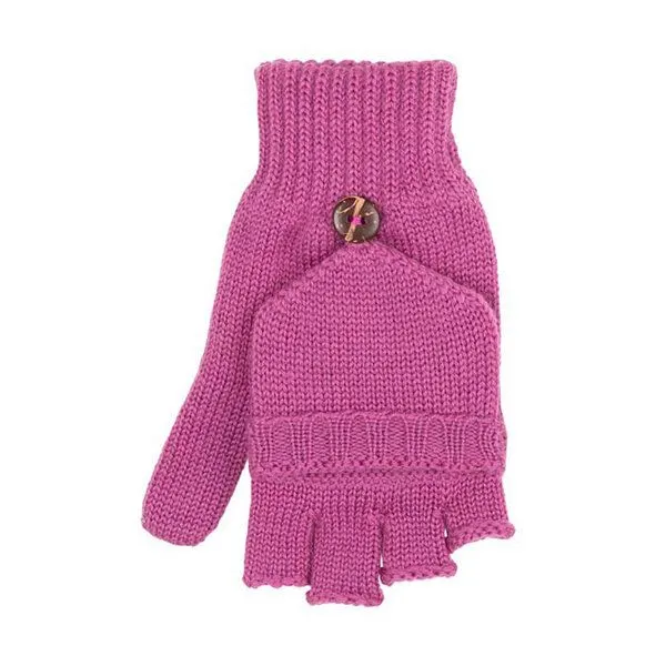 Pure pure by Bauer Pure pure by Bauer Kinder Halbfinger Handschuhe kbT-Schurwolle, Beere (rot), – Produktbild 1 von 1