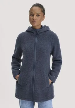 hessnatur hessnatur Wollfleece-Jacke mit Kapuze Regular aus reiner Bio-Merinowolle – Produktbild 1 von 1