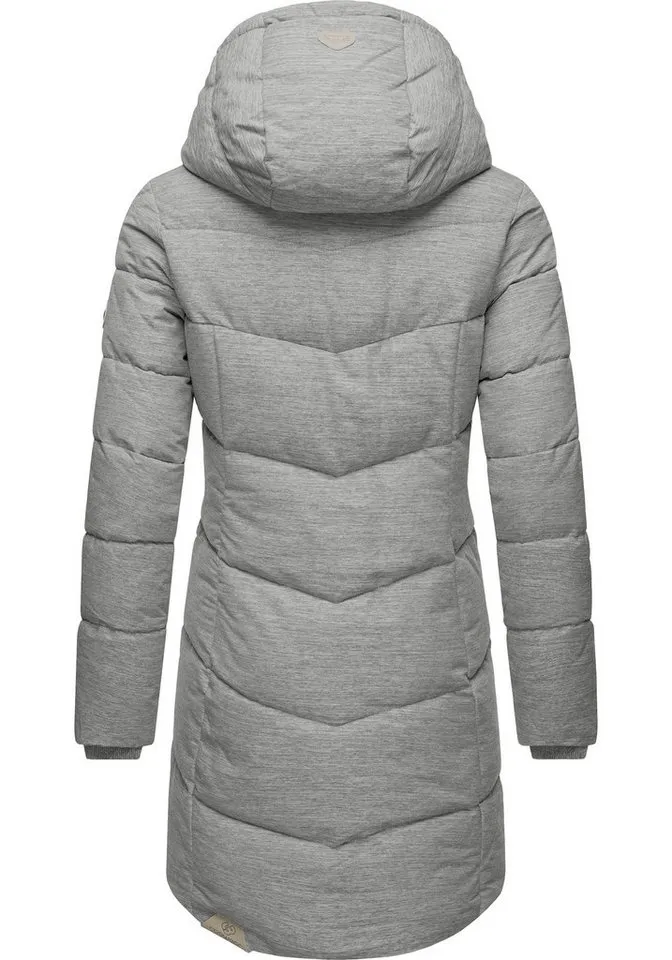 ragwear ragwear Wintermantel Pavla stylischer Winterparka mit Teddyfutter und Kapuze, Weiß, – Produktbild 4 von 4