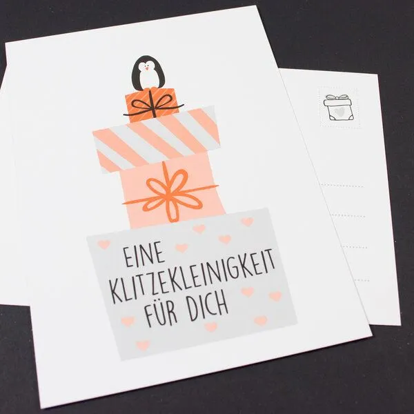Bow & Hummingbird Bow & Hummingbird Postkarte "Eine Klitzekleinigkeit" – Produktbild 2 von 3