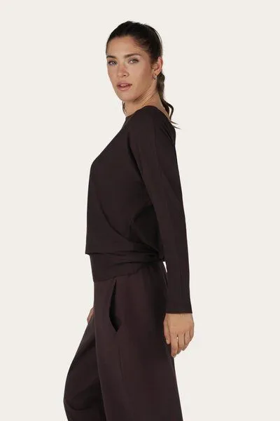 Urban Goddess Urban Goddess Budhi Yoga Langarm Shirt, Coffee (braun), – Produktbild 3 von 5