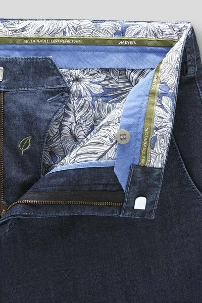 Meyer MEYER ULTRALIGHT JEANS CHINO, Blau (blue stone), – Produktbild 7 von 8