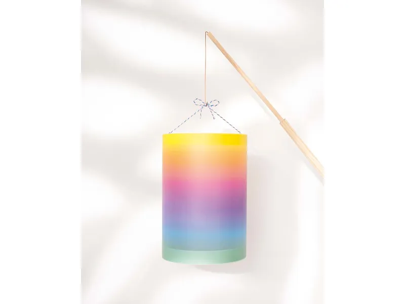 folia folia Regenbogenlaterne zum Selbstgestalten DIY-Kit Ø 15,3 cm x 22 cm – Produktbild 1 von 1