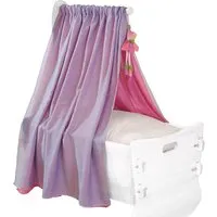 HANS NATUR Himmel für Babywiege Bio-Baumwolle hellblau-rosa 230 x 105 cm – Produktbild 1 von 1