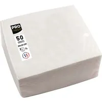 ProNappe 50 ProNappe Cocktail-Servietten 20 x 20 cm, weiß – Produktbild 1 von 1