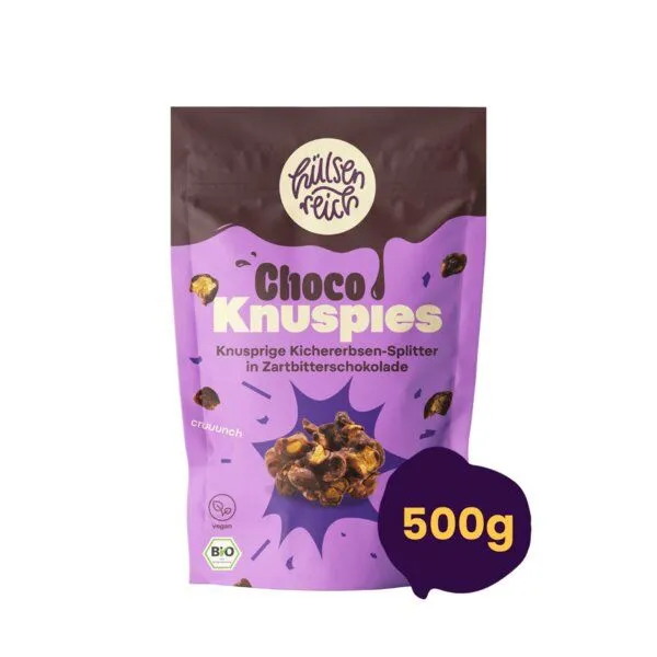 Hülsenreich Bio Choco Knuspies dunkel – Produktbild 1 von 4