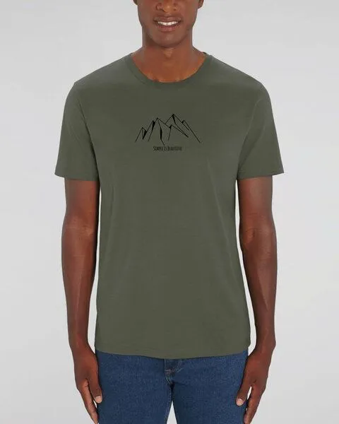 Human Family Human Family Bio Unisex Rundhals T-Shirt "Create - Simplicity", Khaki, – Produktbild 2 von 4