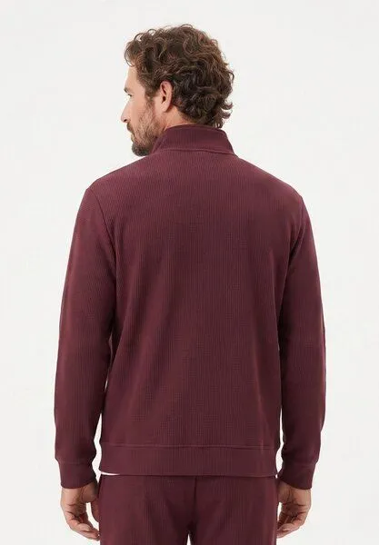 ORGANICATION ORGANICATION JORRIN | Waffel-Jacke aus Bio-Baumwolle & recyceltem Polyester, Red, – Produktbild 5 von 5