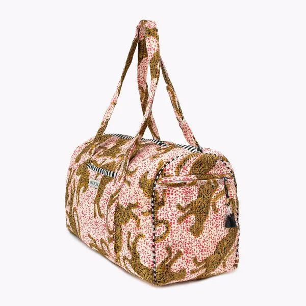 KIKOONI KIKOONI handgefertigte große Baumwolltasche "K. Shopper", H.leopard, – Produktbild 3 von 4