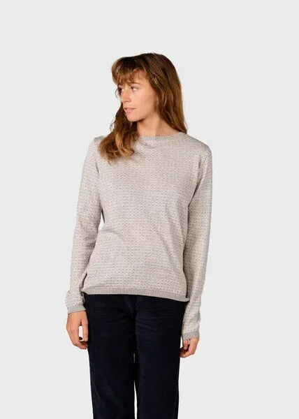 Klitmøller Collective Klitmøller Collective Strickpullover Modell: Silje aus Baumwolle & Kaschmir, Grau (pastel grey), – Produktbild 2 von 5