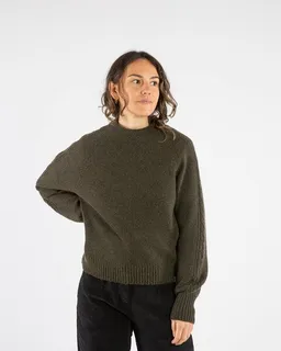 MATONA Matona Strickpullover mit Zopfmuster für Frauen aus Bio-Baumwolle und Lammwolle / Cable Knit Sweater – Produktbild 1 von 1