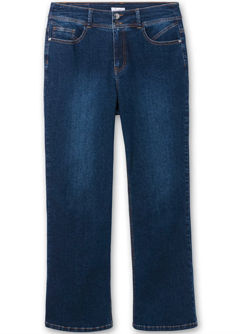 sheego Bootcut-Jeans dark blue denim, Dark blue denim, – Produktbild 2 von 2