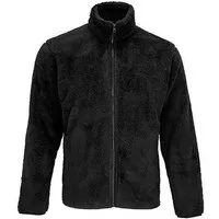 Sol s Sol's Winter Fleecejacke dick und kuschelig recycelt Unisex Seitentaschen mit Reißverschluss Winterjacke Polarfleece XXS bis 4XL Sherpa, Schwarz, – Produktbild 1 von 1