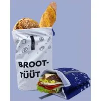 umtüten umtüten Beutel Set: Brotbeutel & Snack Beutel / Inlay plastikfrei / hält natürlich frisch / recycelte Bio Baumwolle – Produktbild 1 von 1
