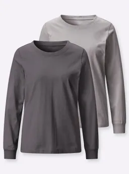 Witt Rundhalsshirt steingrau + anthrazit – Produktbild 1 von 1