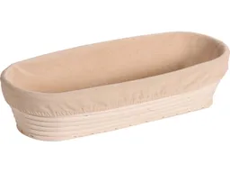 Kesper KESPER Gärkörbchen aus Rattan mit herausnehmbarem Textilfutter, oval, 35 x 15 cm – Produktbild 1 von 1