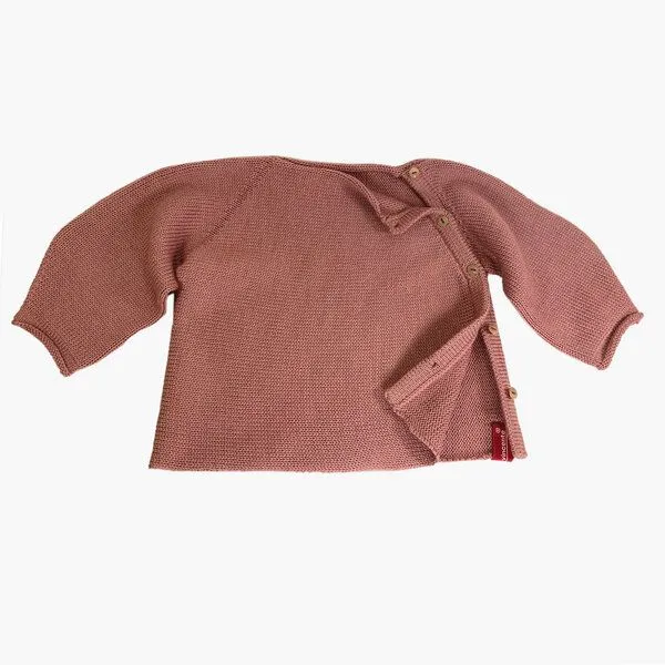 vincente vincente Schlüttli Babystrickjacke, Rosenholz, – Produktbild 1 von 1