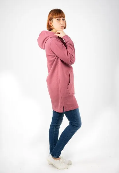 TORLAND TORLAND Damen Hoodie-Dress STREETER, Rosa (hibiscus rose), – Produktbild 2 von 4