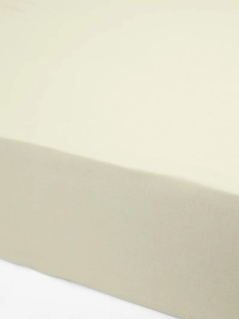 Vertbaudet Kinder Spannbettlaken uni salbei, Salbeigrün, – Produktbild 3 von 3