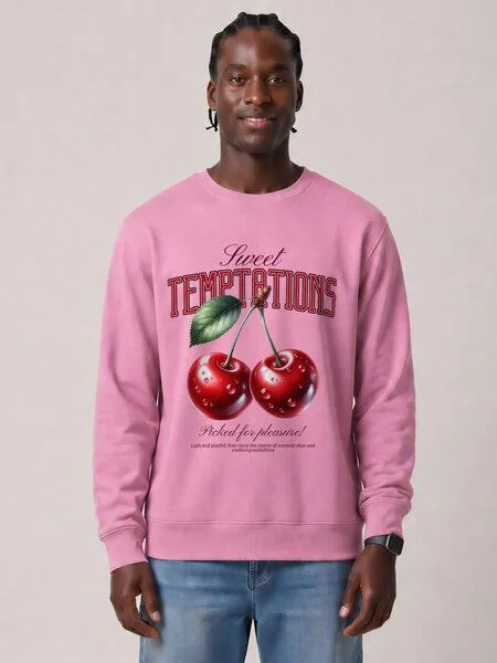 watapparel watapparel Sweatshirt Unisex Sweet Temptations, Bubble pink, – Produktbild 2 von 2