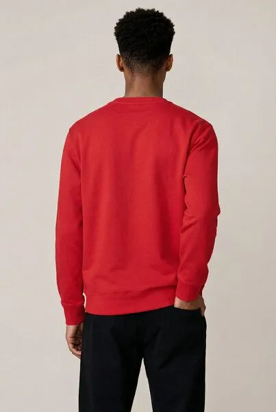 THE FACE OF ELEMENTS The Face of Elements Color Rush - Regular Fit Sweatshirt aus 100% Bio-Baumwolle, Signal red (rot), – Produktbild 4 von 4