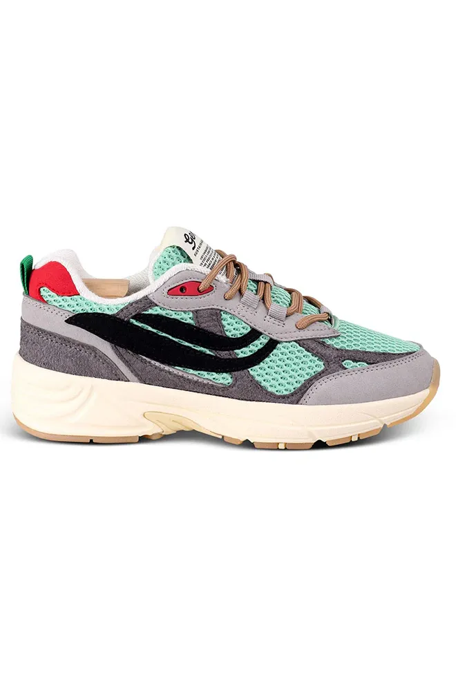 Genesis Genesis Damen vegan Sneaker G-Eco 99 Multi Grau Tief Mint Schwarz, Grau, – Produktbild 2 von 2