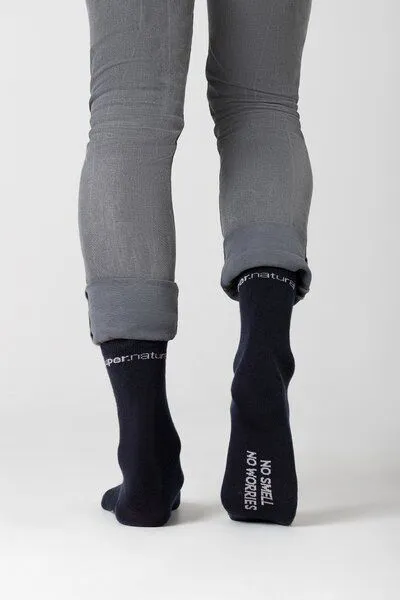 Super.Natural Super.Natural Socken SN All Day Socks für Damen und Herren, aus Merino, Jet black/vapor grey, – Produktbild 2 von 4