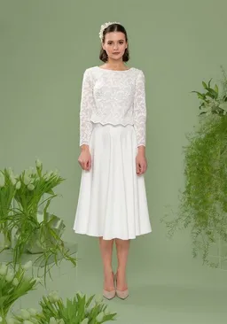 Atelier SNOW Atelier SNOW Zweiteiliges Brautkleid Langarm Top Lily-Alyssien – Produktbild 1 von 1