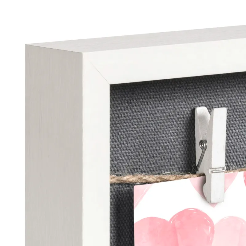 Hama Hama Bilderrahmen "Muro", mit Schnur und Klammern, Weiß, 16,5 x 21,5 cm – Produktbild 4 von 5