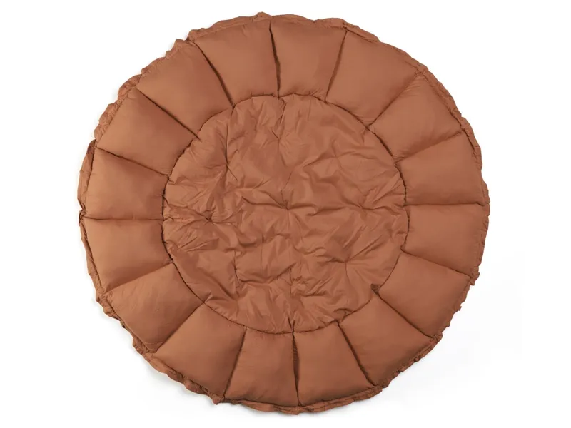 play&go play&go 3-in-1 Krabbeldecke, Nestchen, Aufbewahrung Bio-Baumwolle Durchmesser ca. 130 cm, Braun, – Produktbild 1 von 2