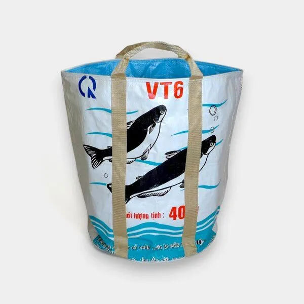 REFISHED fair fashion REFISHED fair fashion WÄSCHEKORB, #fish weiß, – Produktbild 1 von 3