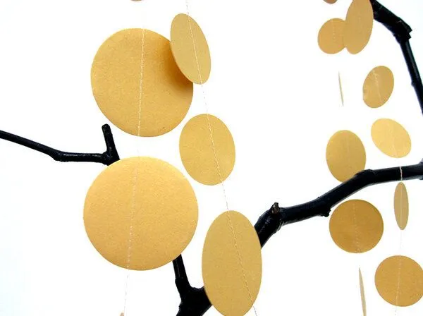 renna deluxe renna deluxe Girlande Punkte in Gold – Produktbild 2 von 4