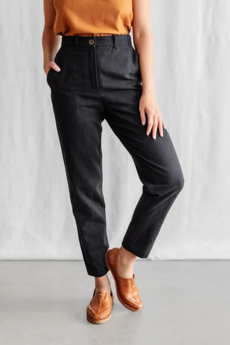 Jyoti - Fair Works Jyoti - Fair Works Damen vegan Hose Suhrut Schwarz, Schwarz, – Produktbild 2 von 2