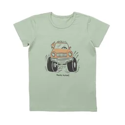 Cotokids Cotokids Kinder T-Shirt GOTS zertifiziert, Bio-Baumwolle, hellgrün, Auto-Print, weich & bequem, Kurzarm – Walkiddy – Produktbild 1 von 1