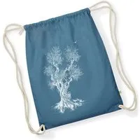 Life Tree Life-Tree Stringbag aus Biobaumwolle Fairwear "Olive Tree" für in Grün/Blau/Weiß/Rot – Produktbild 1 von 1
