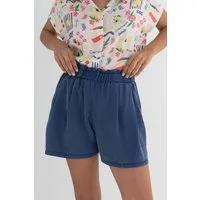 TWOTHIRDS TWOTHIRDS Damen vegan Shorts Calobra Blueberry, Dunkelblau, – Produktbild 1 von 1