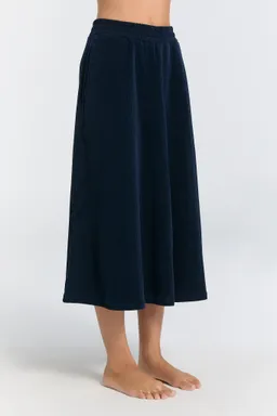 Leela Cotton Leela Cotton Damen vegan Rock Corduroy Mitternachtsblau – Produktbild 1 von 1