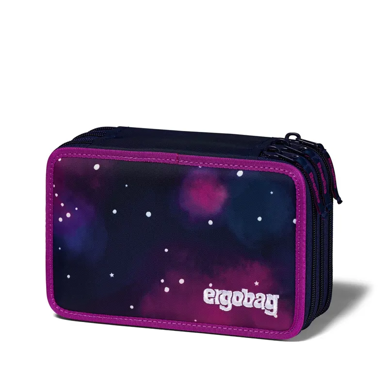 Ergobag Ergobag Schulzubehör SUPER REFLEX GLOW Maxi-Mäppchen, befüllt mit 3 Fächern Bärlaxy, Lilac, – Produktbild 1 von 1