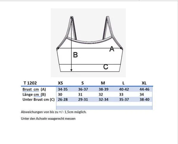 True North "True North" Damen Yogatops Sport BH Bustier aus Bio-Baumwolle T1202, Olive-grün, – Produktbild 1 von 4