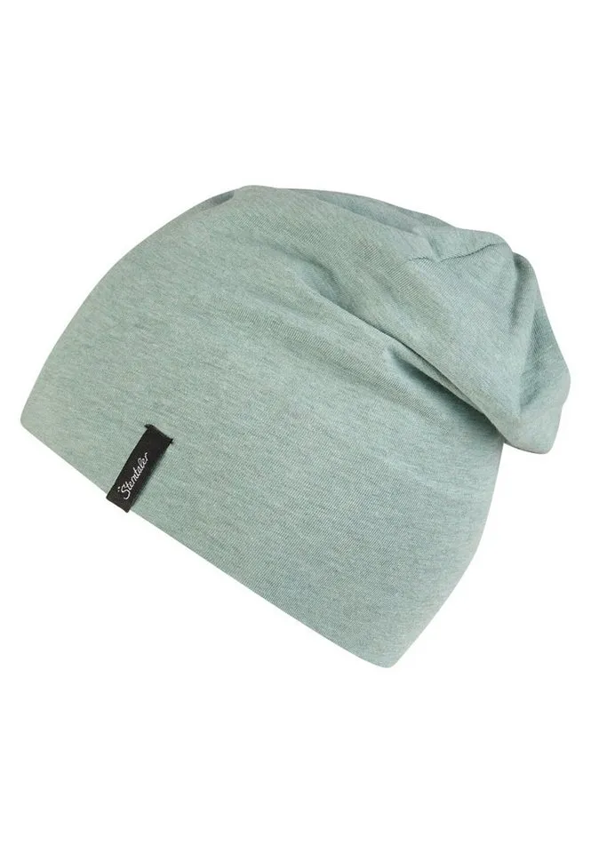 Sterntaler Sterntaler Beanie OCS Beanie melange (1-St) Kindermütze aus weichem Melange-Singlejersey, Silberfarben, – Produktbild 3 von 5