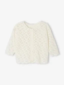 Vertbaudet Baby Strickjacke mit Ajourmuster 100% Bio-Baumwolle GOTS-zertifiziert – Produktbild 1 von 1
