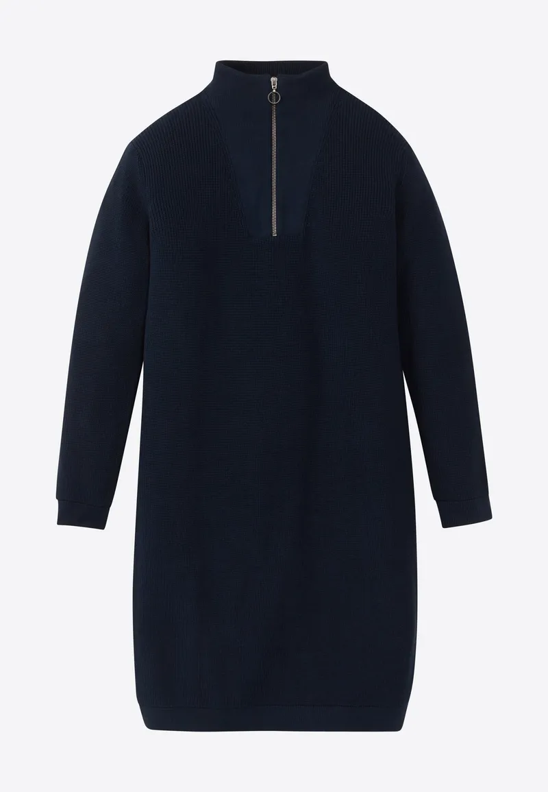 recolution Recolution Damen vegan Strickkleid Stellera Dark Navy, Extra dunkelblau, – Produktbild 1 von 2
