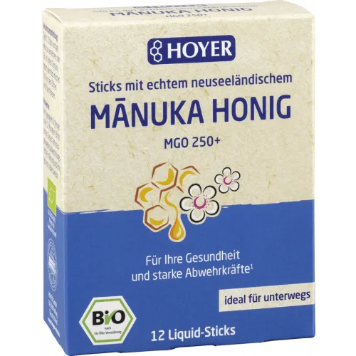 HOYER HOYER Bio Manukahonig Liquid-Sticks MGO 250+ (12 Stück) – Produktbild 2 von 2