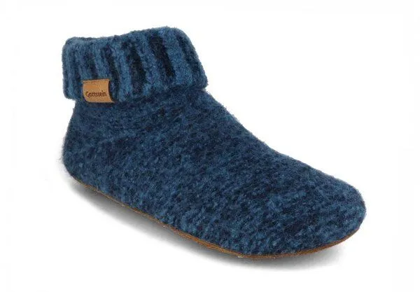 Gottstein Gottstein Knit Boot Hüttenschuhe aus reiner Schurwolle, Blau, – Produktbild 3 von 8